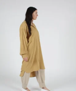 Black Crane Meca Dress Tan