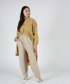 Black Crane Meca Dress Tan