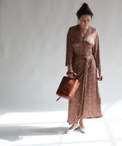 Rodebjer Sylvette Dress Raw Umbra Swirl