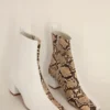 Nomia Shoes Teo Boot White/Beige Snake