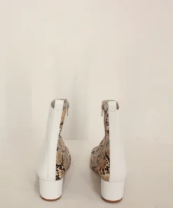 Nomia Shoes Teo Boot White/Beige Snake 9 Nomia Shoes Teo Boot White/Beige Snake