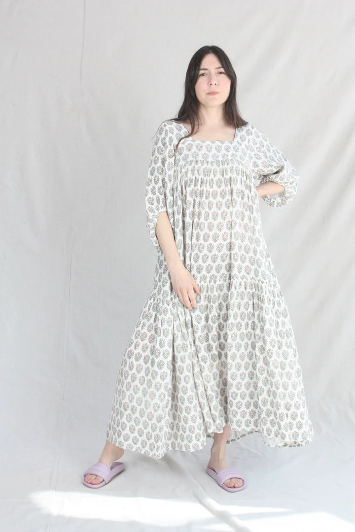 Anaak Jamila Blockprint Maxi Dress Dogwood 3 Anaak Jamila Blockprint Maxi Dress Dogwood