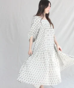 Anaak Jamila Blockprint Maxi Dress Dogwood 10 Anaak Jamila Blockprint Maxi Dress Dogwood