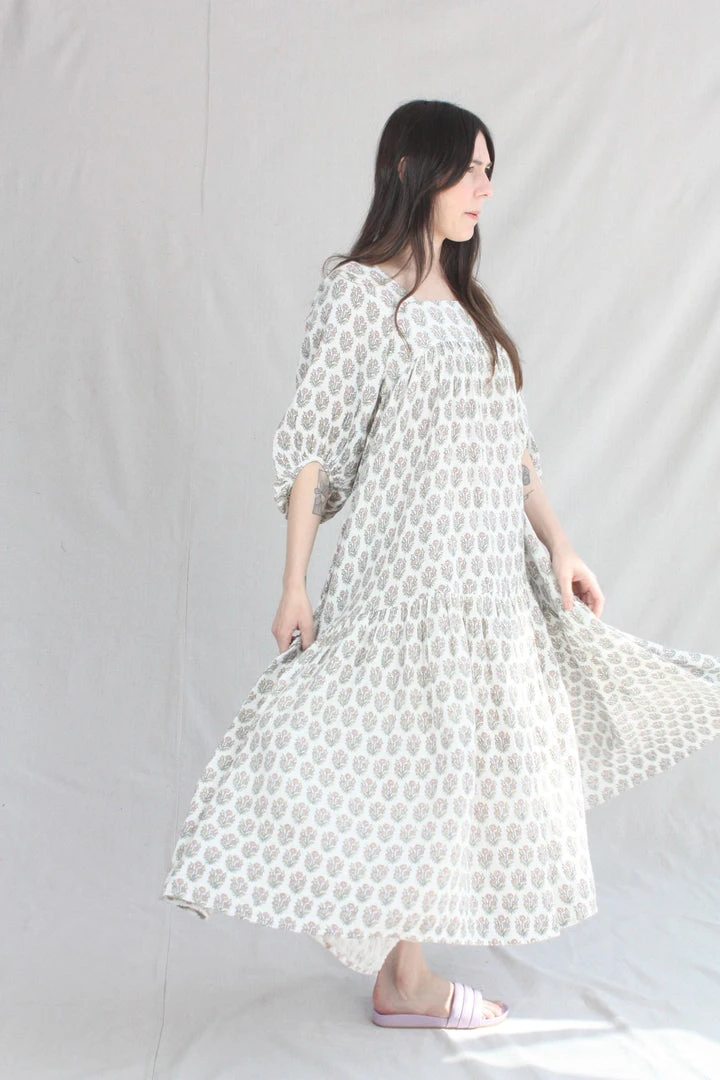 Anaak Jamila Blockprint Maxi Dress Dogwood 5 Anaak Jamila Blockprint Maxi Dress Dogwood