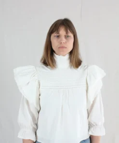 Meadows Bellflower Top White