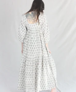 Anaak Jamila Blockprint Maxi Dress Dogwood 12 Anaak Jamila Blockprint Maxi Dress Dogwood