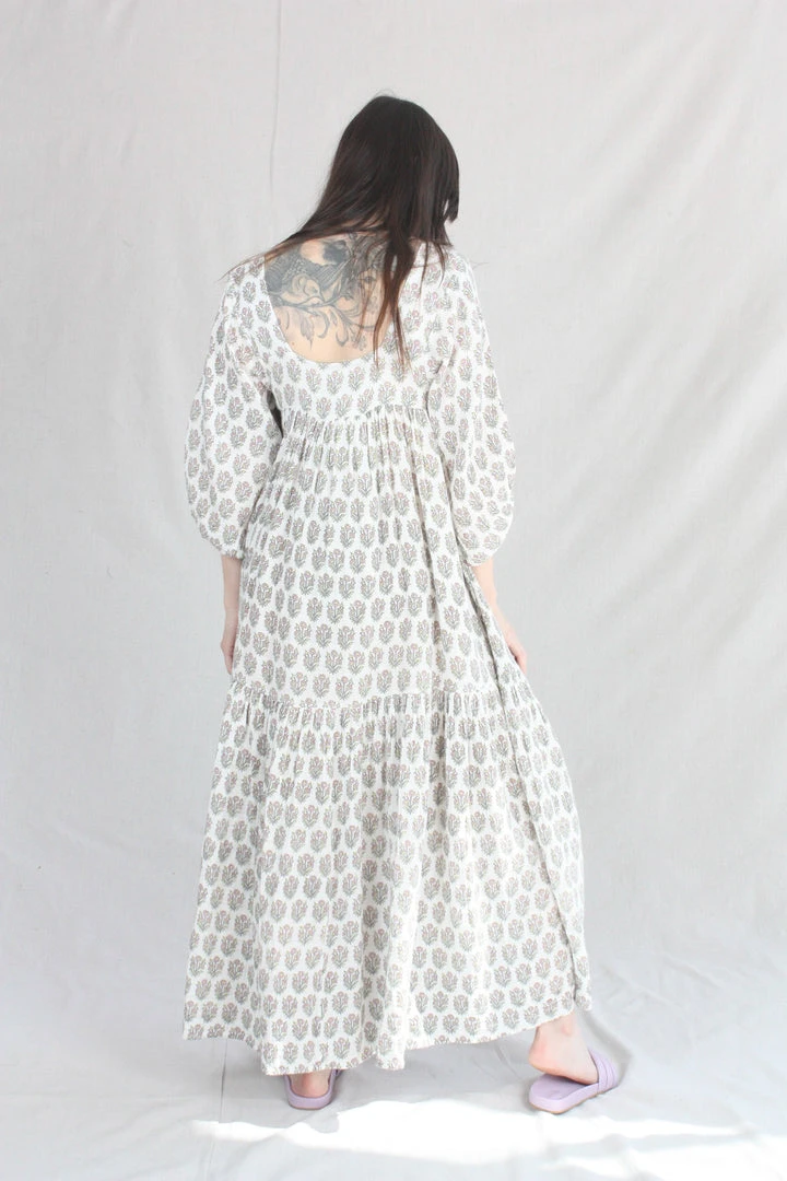 Anaak Jamila Blockprint Maxi Dress Dogwood 7 Anaak Jamila Blockprint Maxi Dress Dogwood