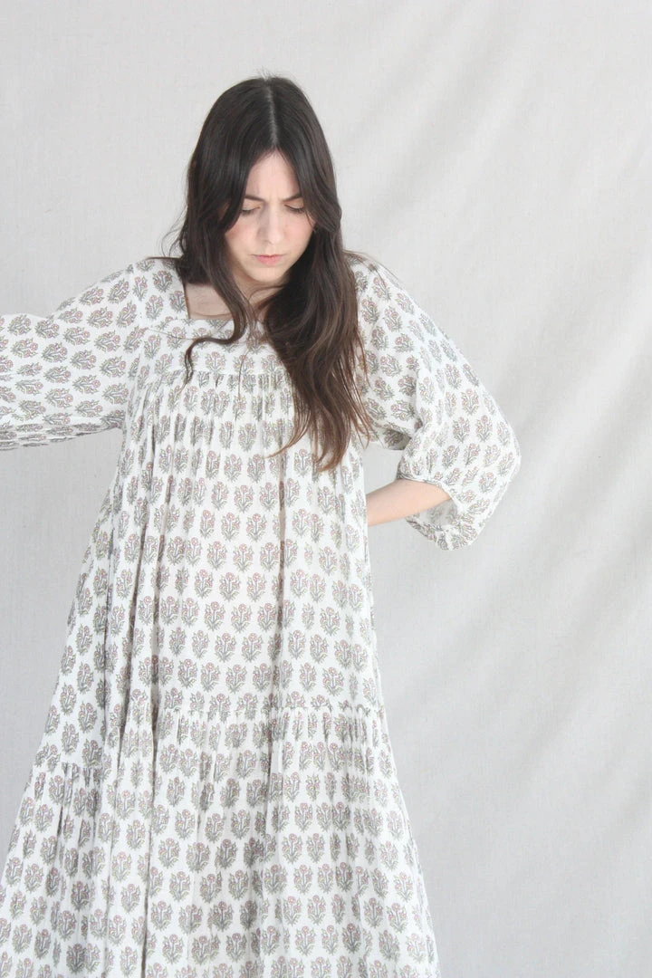 Anaak Jamila Blockprint Maxi Dress Dogwood 8 Anaak Jamila Blockprint Maxi Dress Dogwood