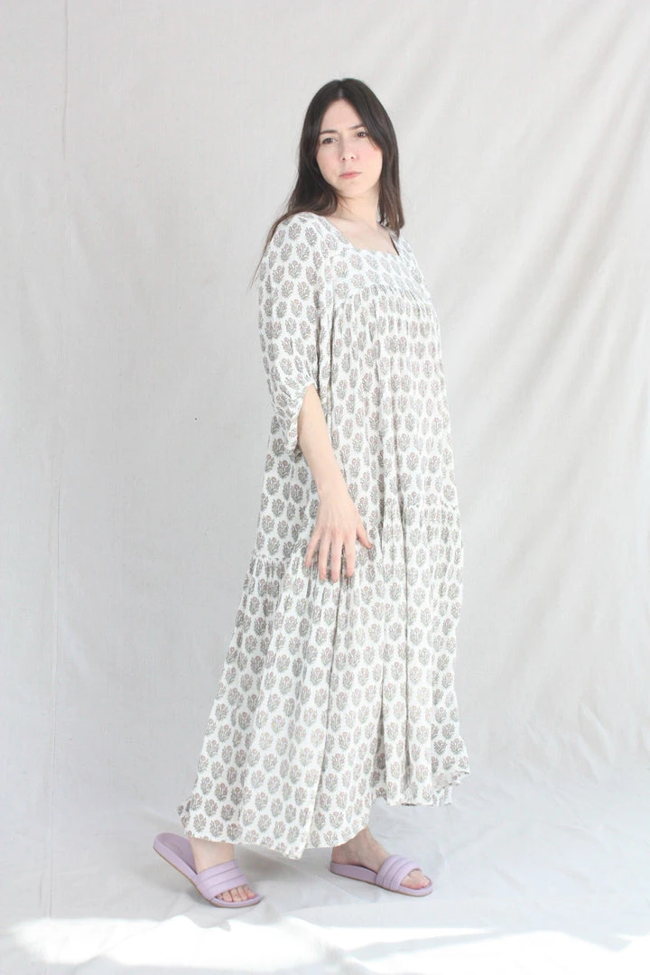 Anaak Jamila Blockprint Maxi Dress Dogwood 6 Anaak Jamila Blockprint Maxi Dress Dogwood