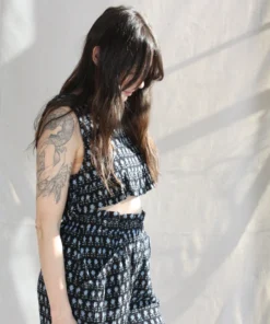 Anaak Pants Eva Paperbag Culottes Black Lily Floral