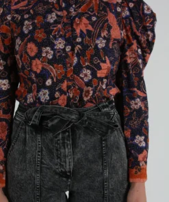 Ulla Johnson Shirts And Blouses Willa Top Midnight Floral