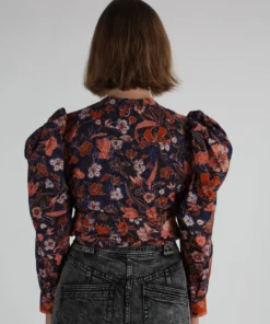 Ulla Johnson Shirts And Blouses Willa Top Midnight Floral