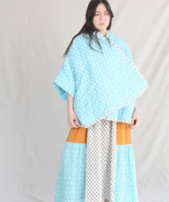 Anaak New Arrivals Falza Quilted Jacket Bluebell Lily