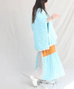 Anaak New Arrivals Falza Quilted Jacket Bluebell Lily