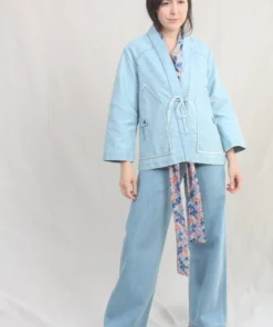 Caron Callahan Orla Jacket Sun Bleached Indigo