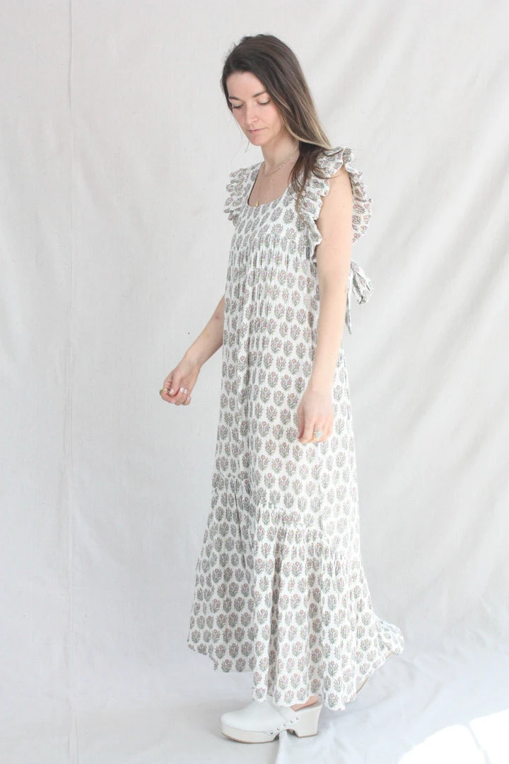 Anaak Samira Blockprint Maxi Dress Dogwood New Arrivals 6 Anaak Samira Blockprint Maxi Dress Dogwood New Arrivals