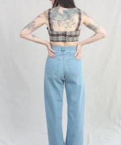 Caron Callahan Vivian Bra Chocolate Plaid New Arrivals