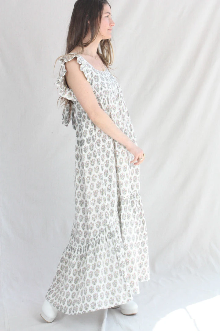 Anaak Samira Blockprint Maxi Dress Dogwood New Arrivals 5 Anaak Samira Blockprint Maxi Dress Dogwood New Arrivals