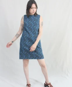 No.6 Clare Dress Blue/Brown Daisies New Arrivals
