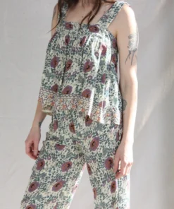 Natalie Martin Jasmine Top Vintage Flowers Lavender