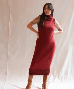 Misha & Puff Boucle Truitt Dress Cranberry Dresses