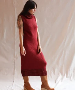 Misha & Puff Boucle Truitt Dress Cranberry Dresses