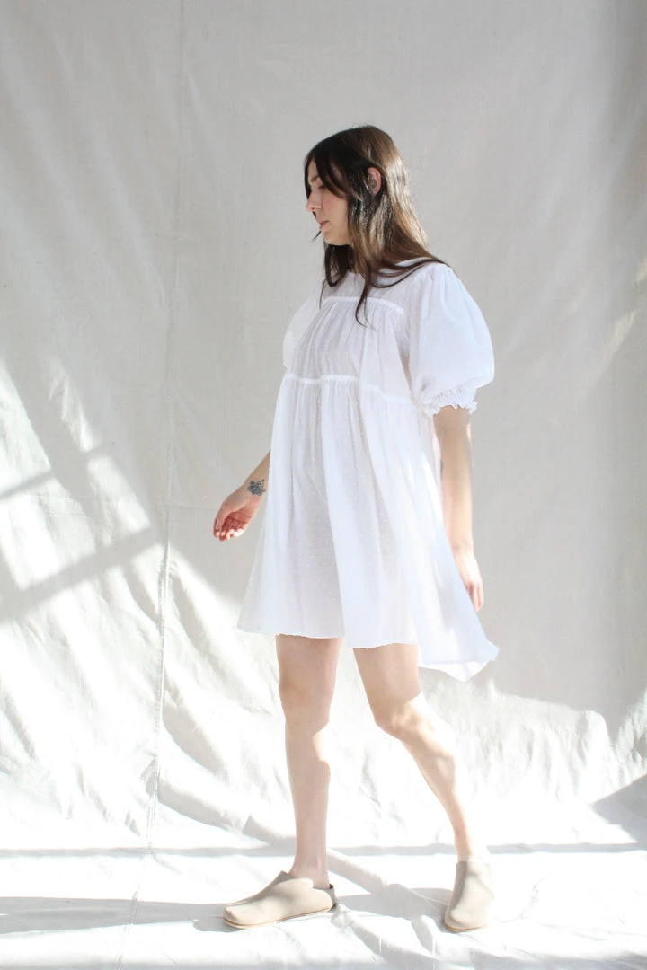 Natalie Martin Haley Short Dress White Swiss Dot 6 Natalie Martin Haley Short Dress White Swiss Dot