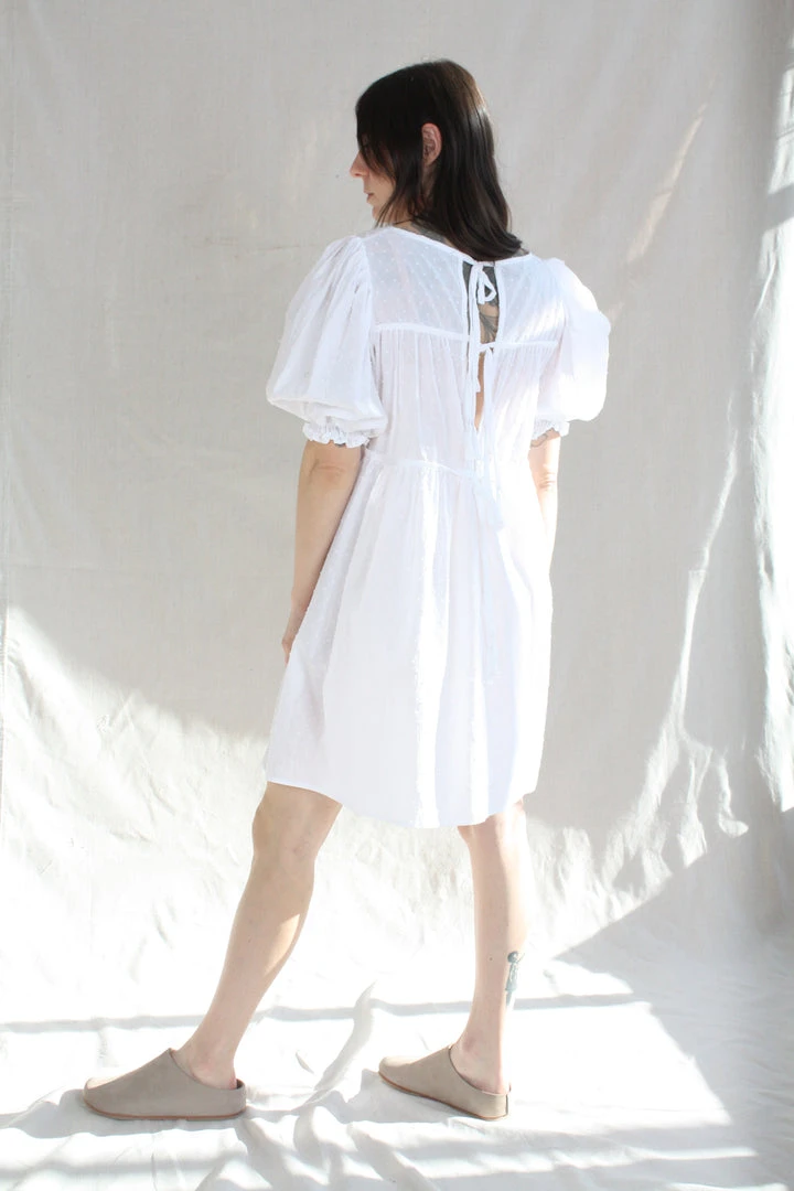 Natalie Martin Haley Short Dress White Swiss Dot 7 Natalie Martin Haley Short Dress White Swiss Dot