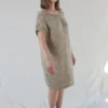 Lauren Manoogian Dresses Handknit U Neck Dress Sepia