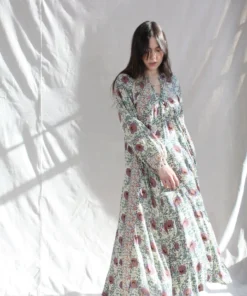 Natalie Martin Dresses Fiore Maxi Dress Vintage Flowers Lavender