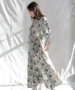 Natalie Martin Dresses Fiore Maxi Dress Vintage Flowers Lavender