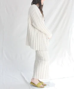 Lauren Manoogian Bubble Rib Cardigan Plaster