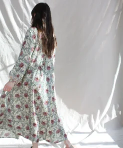 Natalie Martin Dresses Fiore Maxi Dress Vintage Flowers Lavender