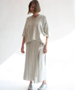 Lauren Manoogian Horizontal Huipil Marl Stripe Shirts And Blouses