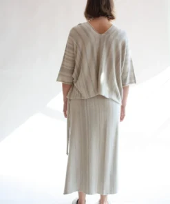 Lauren Manoogian Horizontal Sarong Marl Stripe