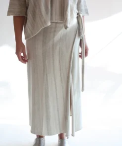 Lauren Manoogian Horizontal Sarong Marl Stripe