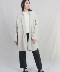 Black Crane New Arrivals Organic Square Shirts Stone