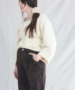 Mara Hoffman Sweaters Jocelyn Sweater Cream