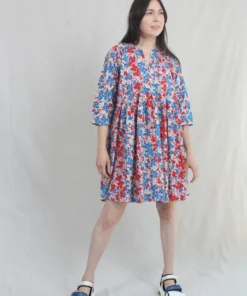 Caron Callahan New Arrivals Aria Dress Red Posy