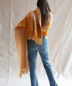 Misha & Puff Accessories Plaid Blanket Shawl Marigold 16 Misha & Puff Accessories Plaid Blanket Shawl Marigold