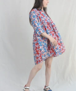 Caron Callahan New Arrivals Aria Dress Red Posy