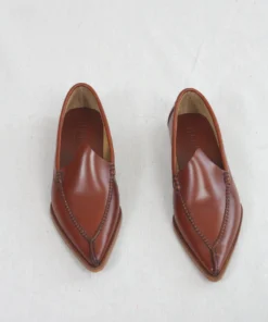 Hereu Babutxa Pointy Babouche Loafer Tan