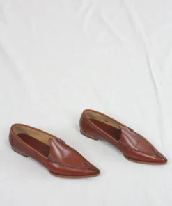 Hereu Babutxa Pointy Babouche Loafer Tan