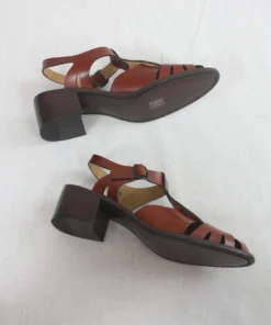 Hereu New Arrivals Pesca Heeled Fisherman Sandal Tan