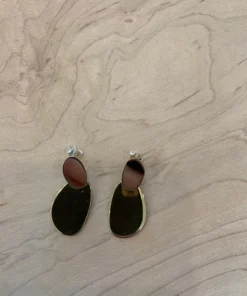 Modern Weaving Mini Ellipse Earrings Jewelry