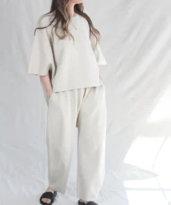 Lauren Manoogian New Arrivals Interlock Panel Top Cement