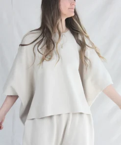 Lauren Manoogian New Arrivals Interlock Panel Top Cement