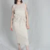 Wol Hide Rib Skirt Sand