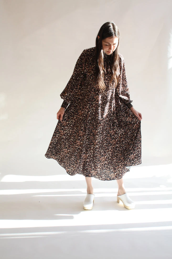 No.6 Dresses Reid Dress Brown Jungle 5 No.6 Dresses Reid Dress Brown Jungle