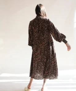 No.6 Dresses Reid Dress Brown Jungle 10 No.6 Dresses Reid Dress Brown Jungle